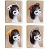 Dog Tail with Dog Ear Headband Nose Tail Skirt Bowtie Halloween Dog Costume for Children Teen Adult Cosplay