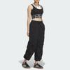 Adidas Originals City Skate Trousers Loose Fit Lace-Up Cargo Sports Comfortable Casual Pants Women Bottoms Black JN1684