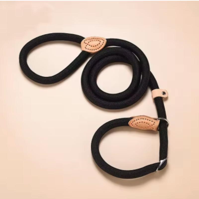 New Dog Leash Slip Rope Lead Leash Heavy Duty Braided Rope Adjustable Loop Collar Training Leashes For Small Medium Dogs