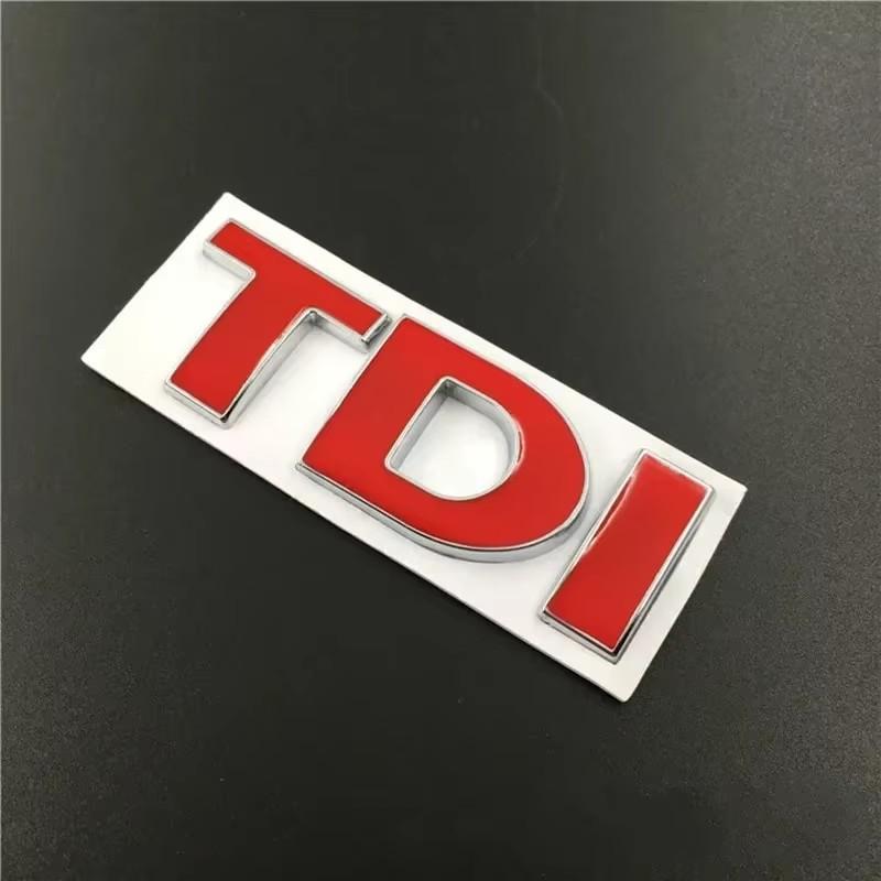 VEMZG1 3D Metal Letters For Car Stickers TDI Letters VW Golf 4 5 6 7 JETTA PASSAT MK2 MK4 MK5 MK6 MK7 TDI Emblem Logo Badge Accessories