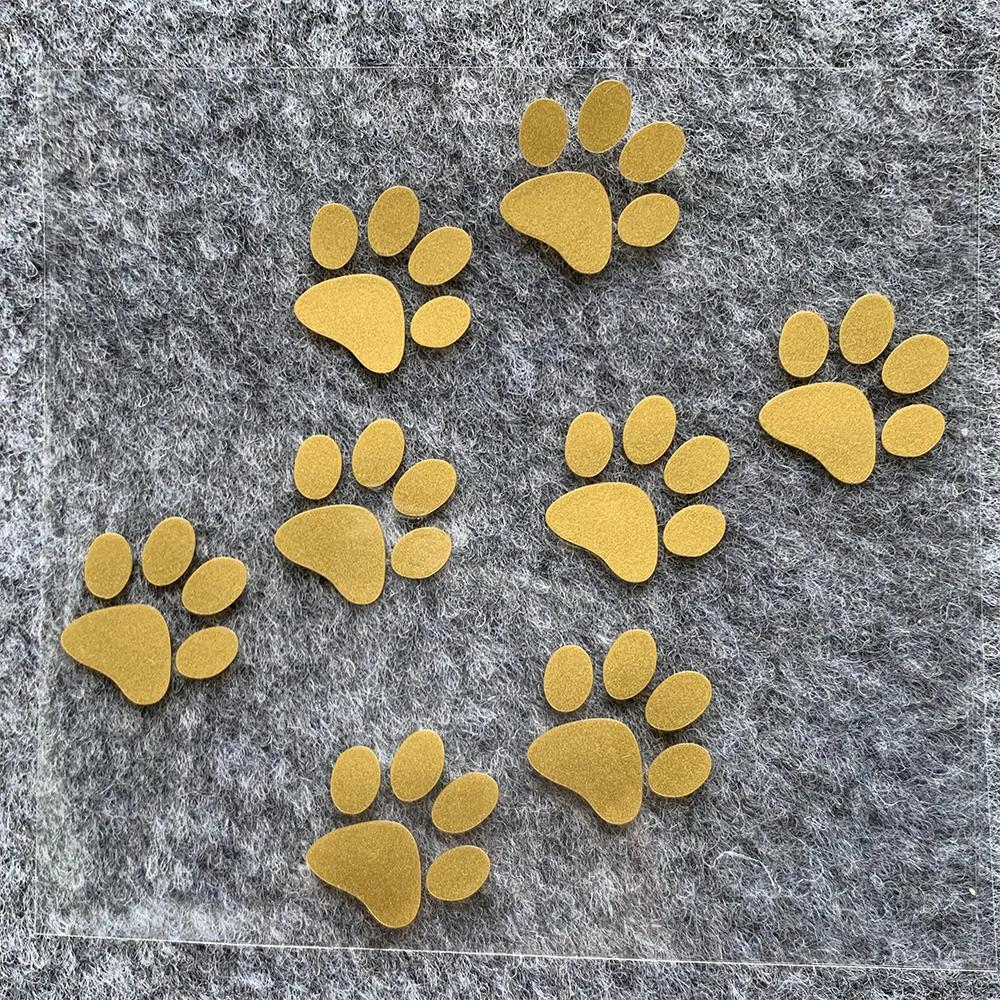 Funny Cat Paw Print Reflective Motorcycle Stickers Moto Helmet Scooter Auto Body Windshield Decal Accessories
