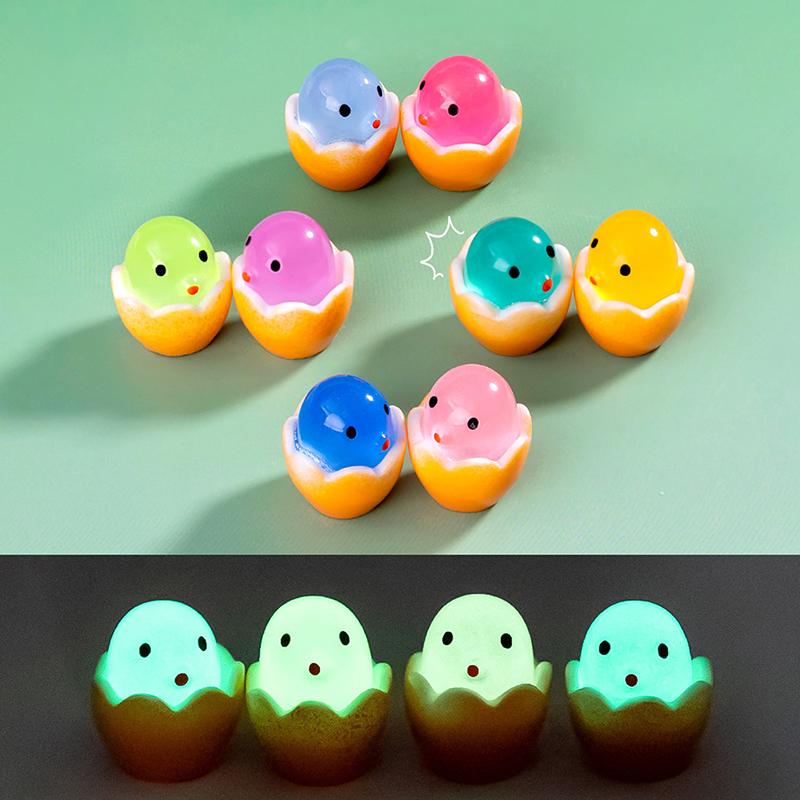 

10 шт. мультяшный милый сломанный панцирь курицы смолы небольшой орнамент аксессуары украшения автомобиля поделки своими руками украшения дома подарки A6