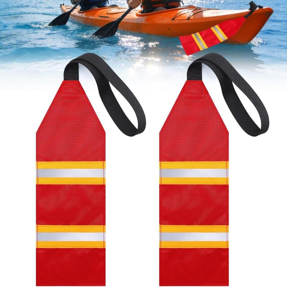Reflective Strips Kayak Safety Flag Oxford Fabric Reflective Safety Flag Off-Road Loading