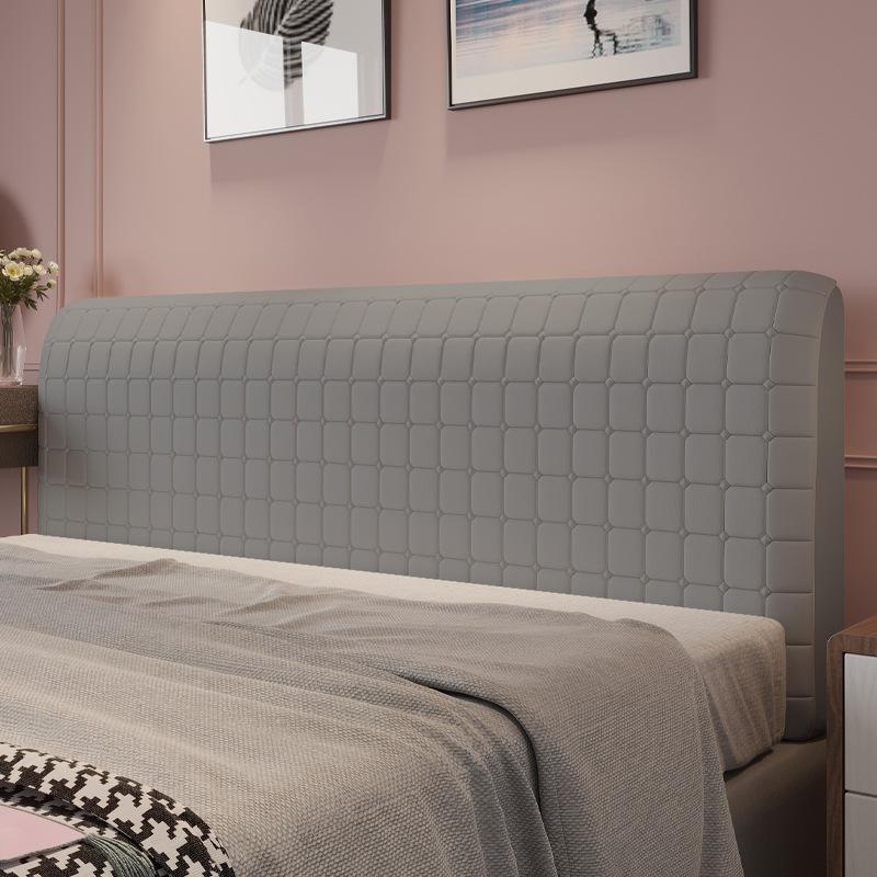 

Стеганый чехол для изголовья кровати в скандинавском стиле, все включено, утолщенные бархатные чехлы для изголовья кровати, разные размеры, защитный чехол для спинки кровати W120xH70cm темно серый