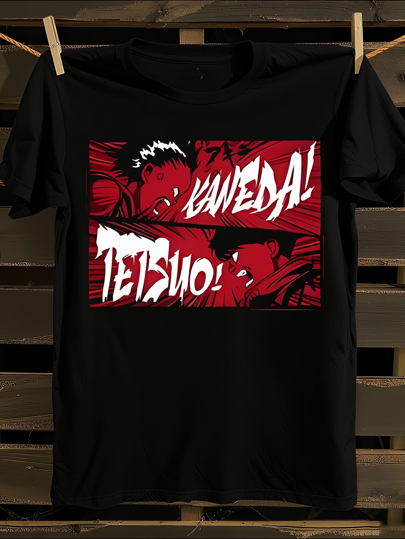 Akira Synthwave Japanese Anime Tshirt Anime Harajuku Grap... M