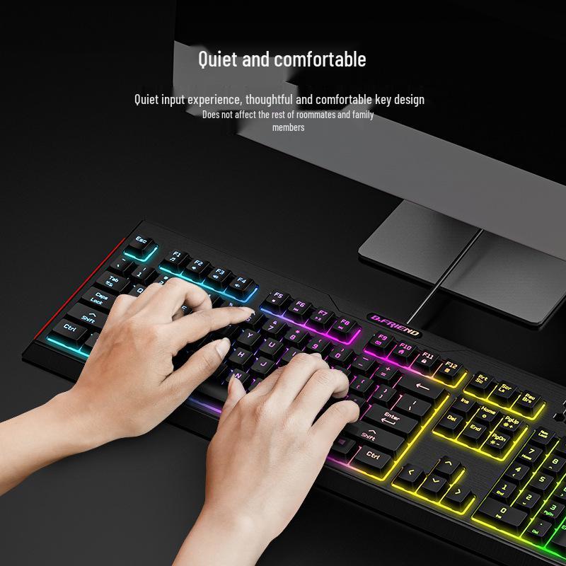 GK4 Waterproof Silent Wired Gaming & Office Keyboard