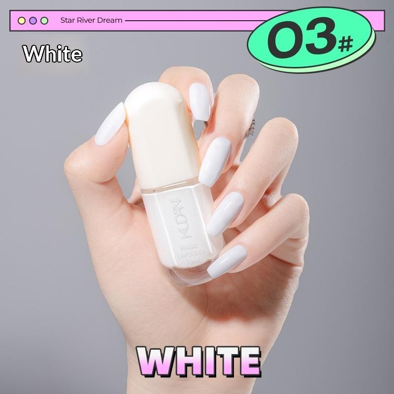 No-bake, Quick-drying, Odorless, Fine Glitter, Sparkly, Nude, Water-based, Peel-off Nail Polish.