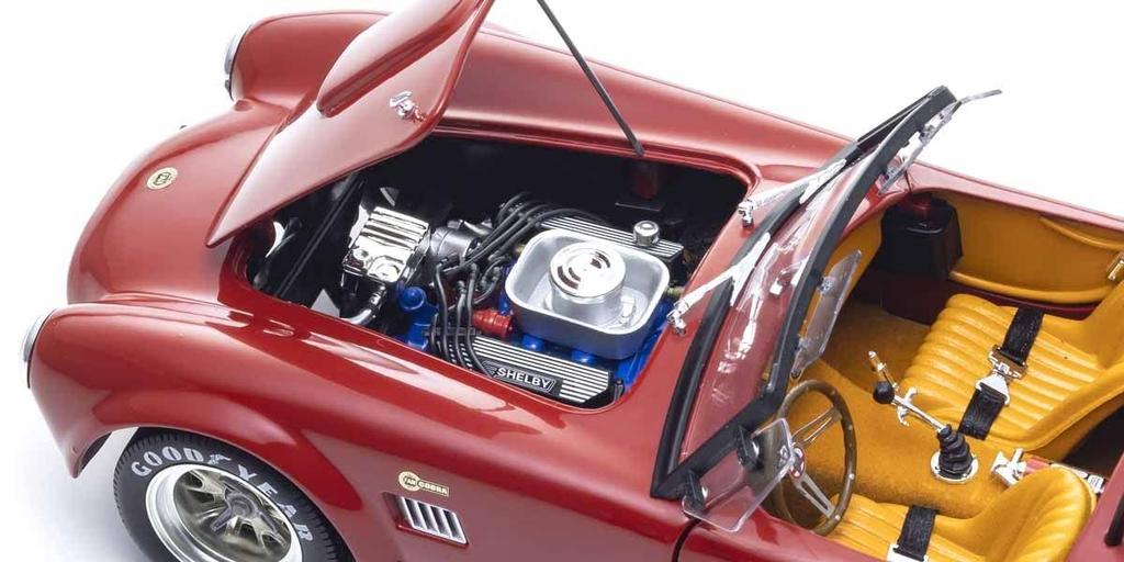 Kyosho Original 1/18 Scale Shelby Cobra 427 S/C FAM Red Finished Product