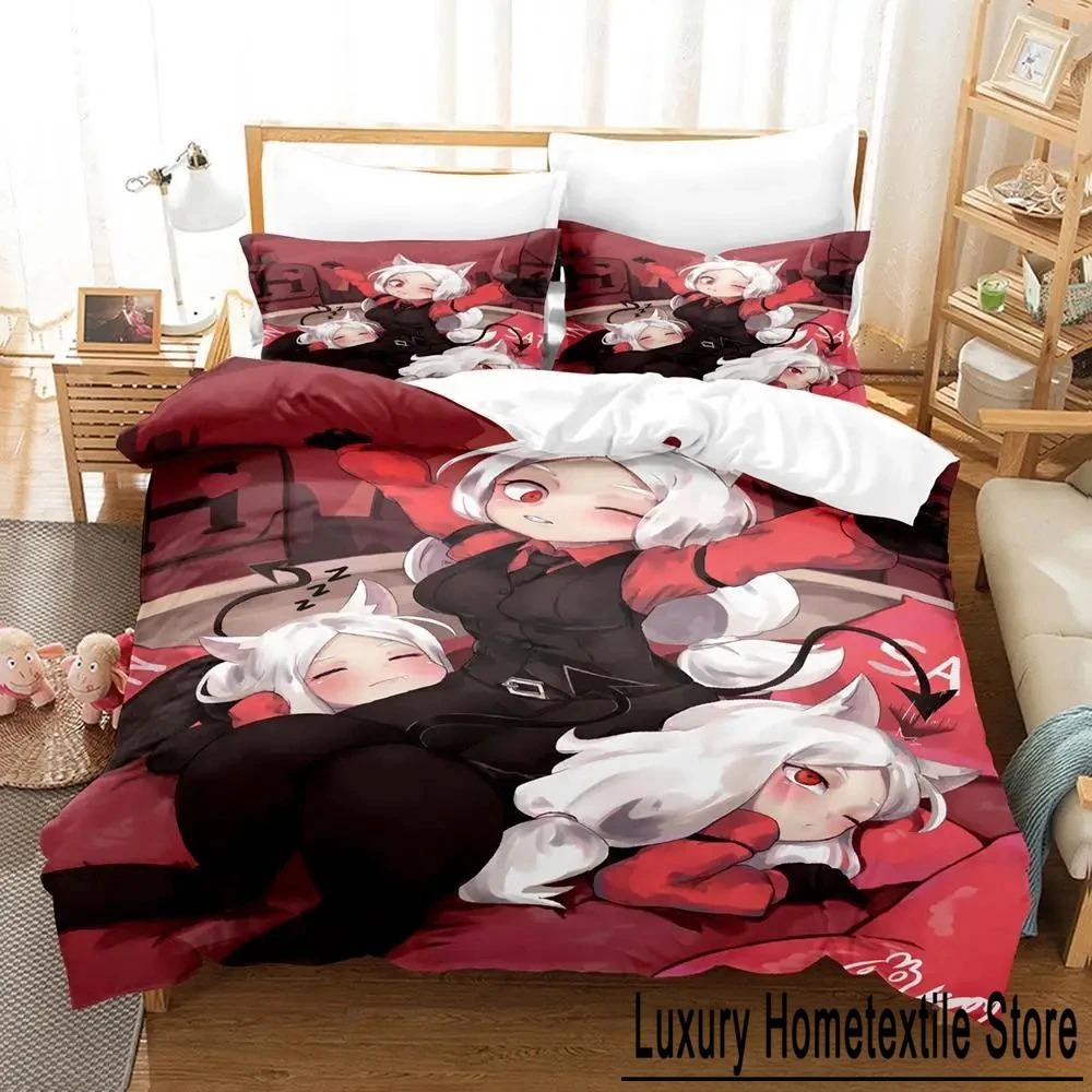 

Anime Game Helltaker Bedding Set Duvet Cover Bed Set Quilt Cover Pillowcase Comforter king Queen Size Boys Adult Bedding Set 70x133cm 2pcs