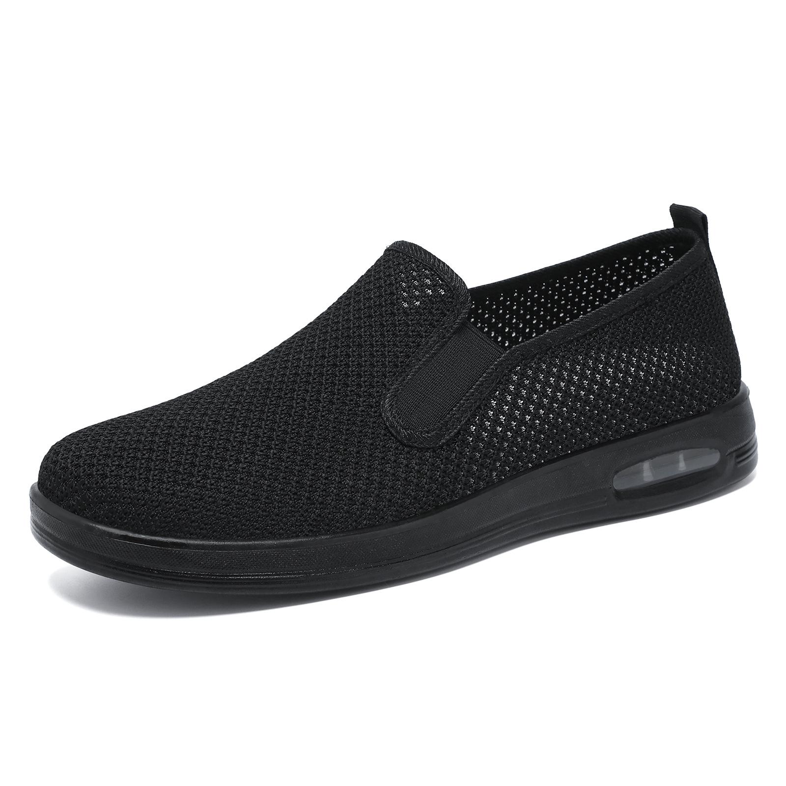 Men s Mesh Cloth Shoes,  Breathable Lazy Casual Shoes, One Foot Airbag Cloth Shoes, Breathable and Lightweight Men s Shoes 39