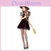 Stunning Halloween Witch Costume For Adults Featuring Luxurious Polyester Materials
