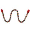 Colorful Hanging Cotton Rope Bird Standing Frame Comfortable Parrot Chewing Climbing Grinding Rod