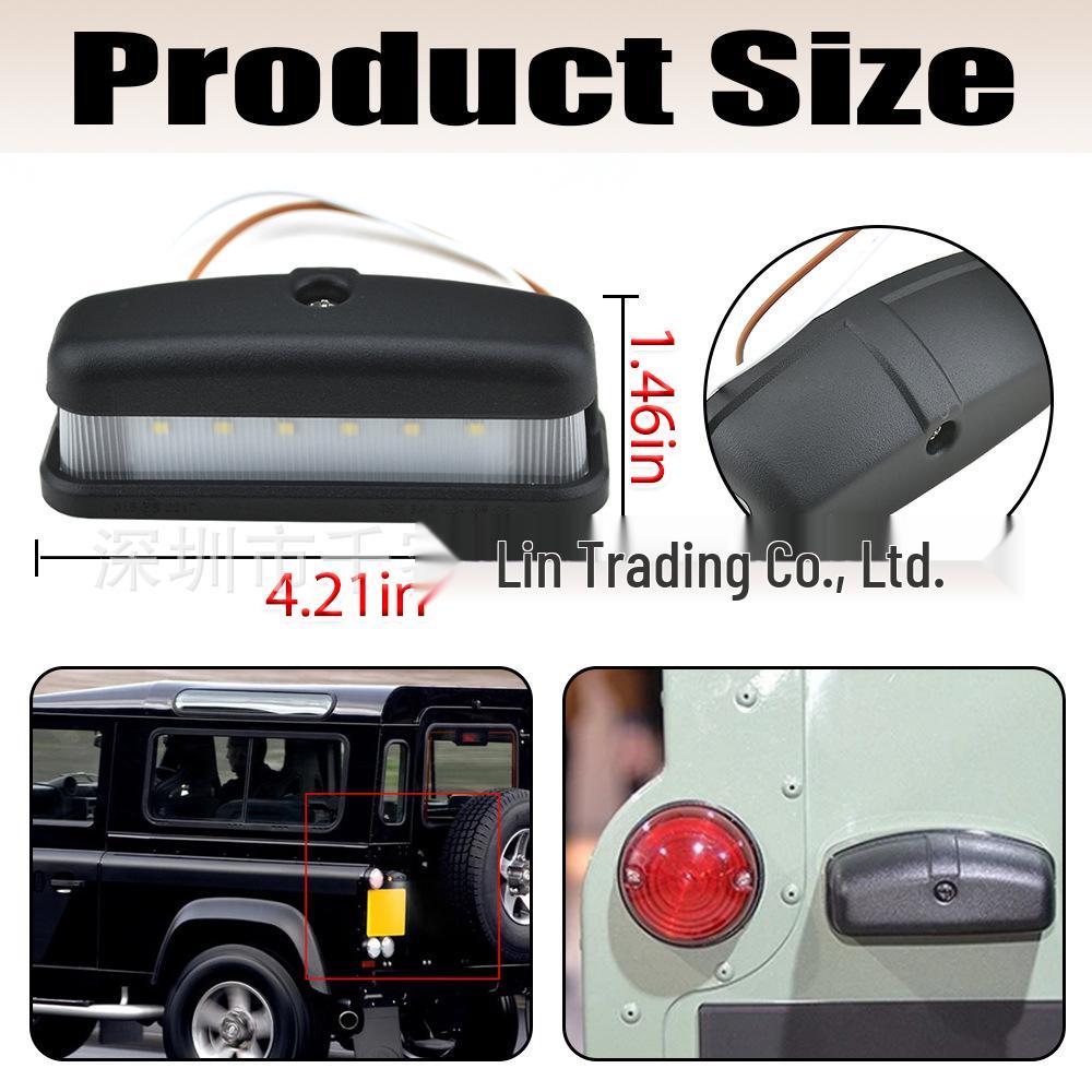 Éclairage de plaque d'immatriculation LED pour Land Rover Defender 90/110 (1990-2016)