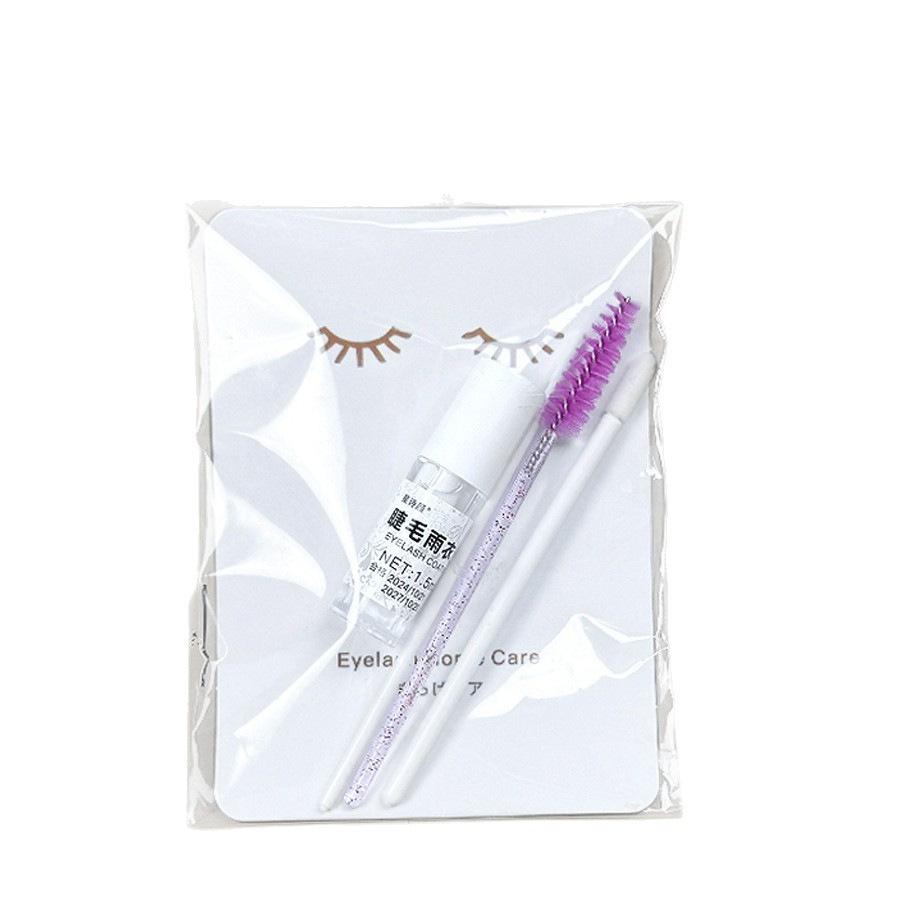 Cartoon Camellia Eyelash Care & Shaping Raincoat Kit for Beauty Salons