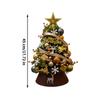 Christmas Tree Realistic Centerpieces with Ornaments Christmas Tabletop Tree for Desktop Office Home Room Holiday Festive Family