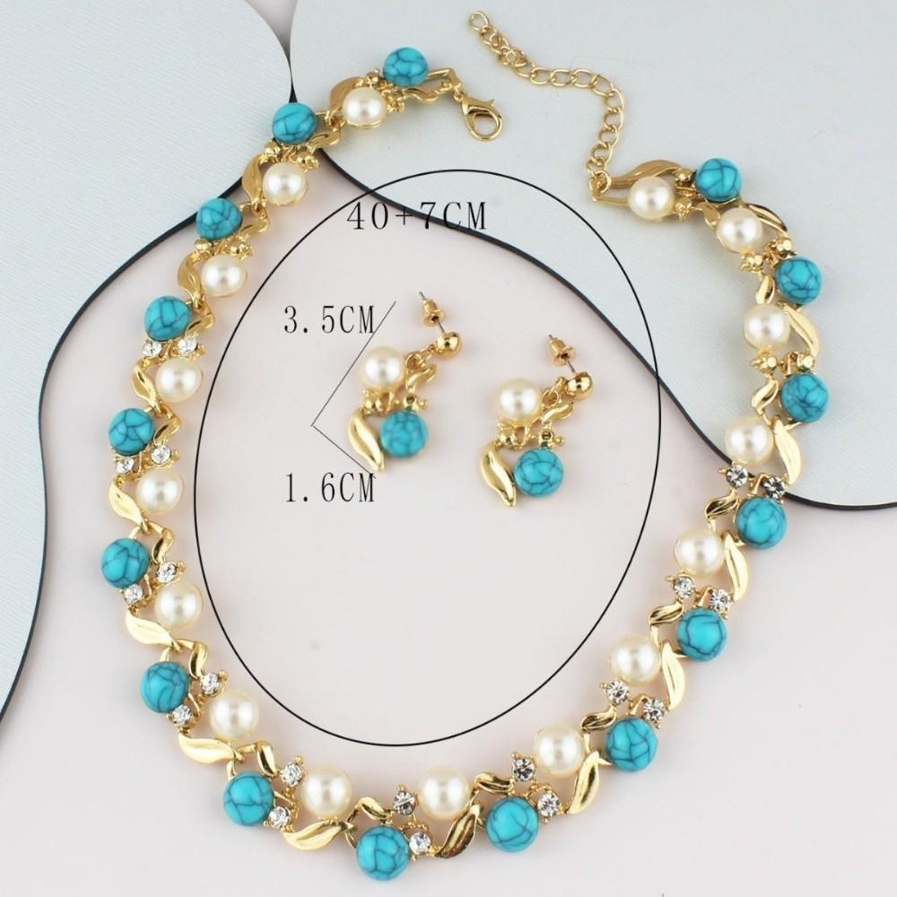 Luxury Necklace Earrings Set Multi-Piece Stud Earrings Versatile Jewelry Set  Gift Giving
