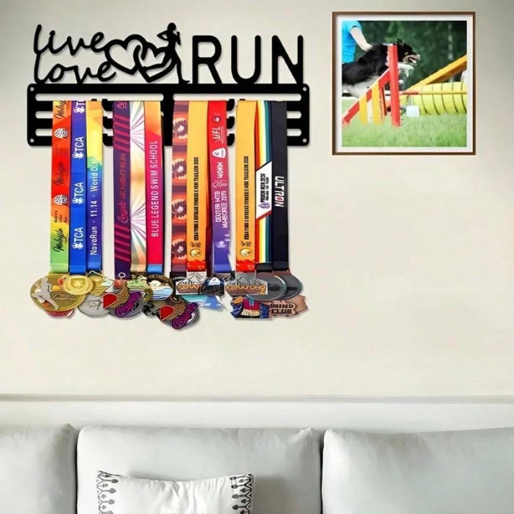 Heavy Duty Marathon Medal Display Stand Organizer Home Gym Office Decor Gift