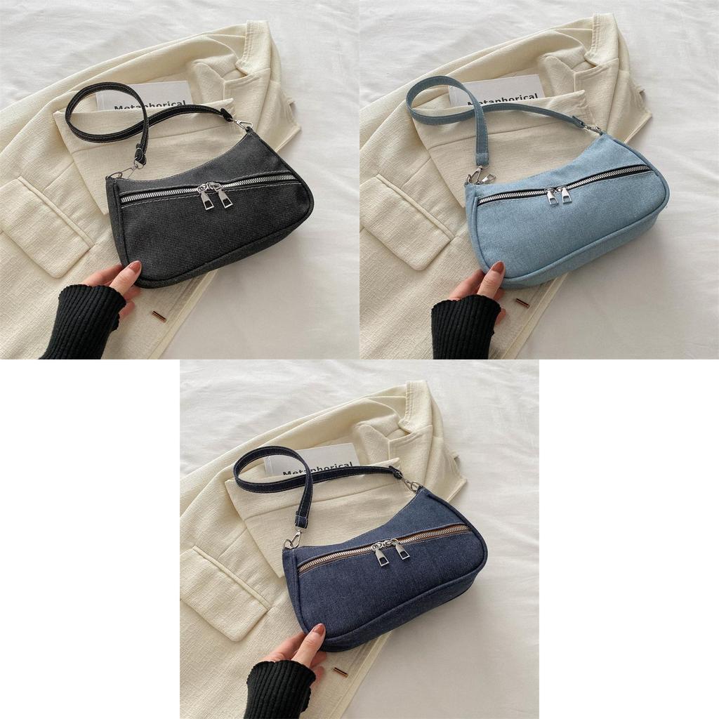 Neue Streetstyle-Umhängetasche aus Canvas für Damen (2024): Modisches Design mit schickem Achselbereich, trendig und vielseitig.