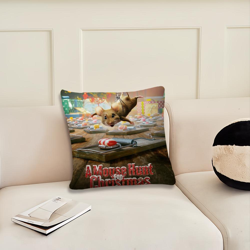 

Christmas Movie A Mouse Hunt for cushion cover Pillow Cover Decoration Room Home Sofa living Office Car Nordic Simplicity 12x12Inch