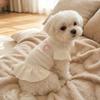 Flying Sleeve Pet Cake Skirt Breathable Mesh Princess Apparel Fashion Dog Costume  Daily Wear
