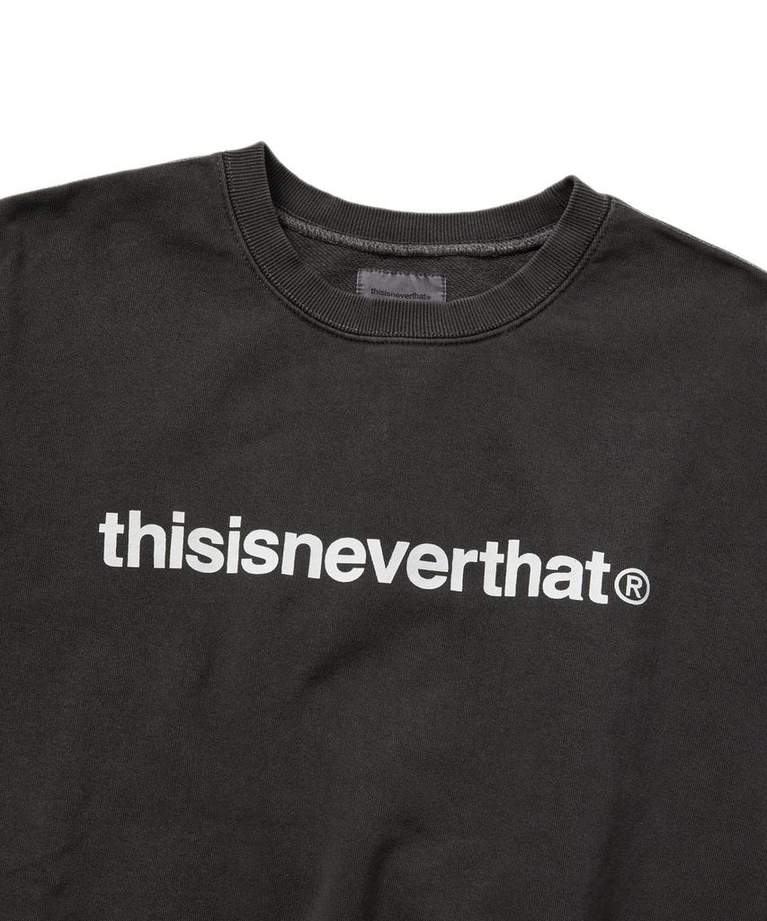 THISISNEVERTHAT T-Logo Lt Crewneck Charcoal