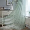 Home Life Decor Valance Curtain Green Crochet Translucent American Rural Hollowed Out Living Room Balcony Bedroom Bay Window Art