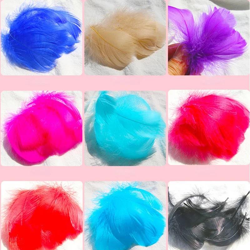 100pcs Goose Feathers for Crafts 4-8cm Swan Plumes Wedding Party Handicraft Accessories Decoration Dream Catcher Feathers