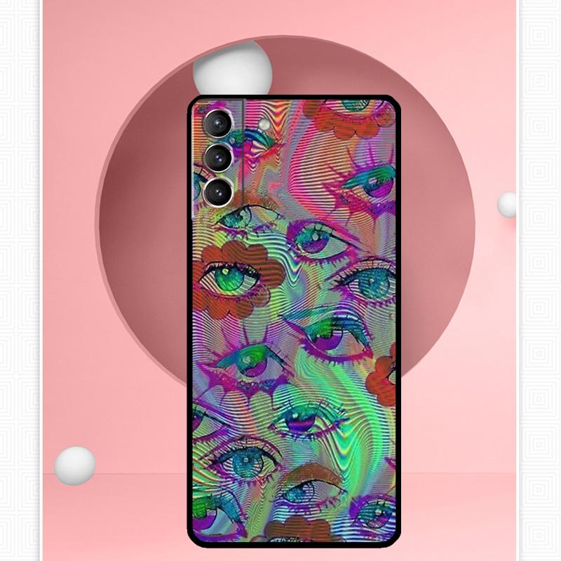 

Чехол с иллюстрацией глаза для Samsung Galaxy S24 Ultra S22 Plus S20 S21 FE S8 S9 S10 Note 10 20 S23 Ultra Galaxy S20