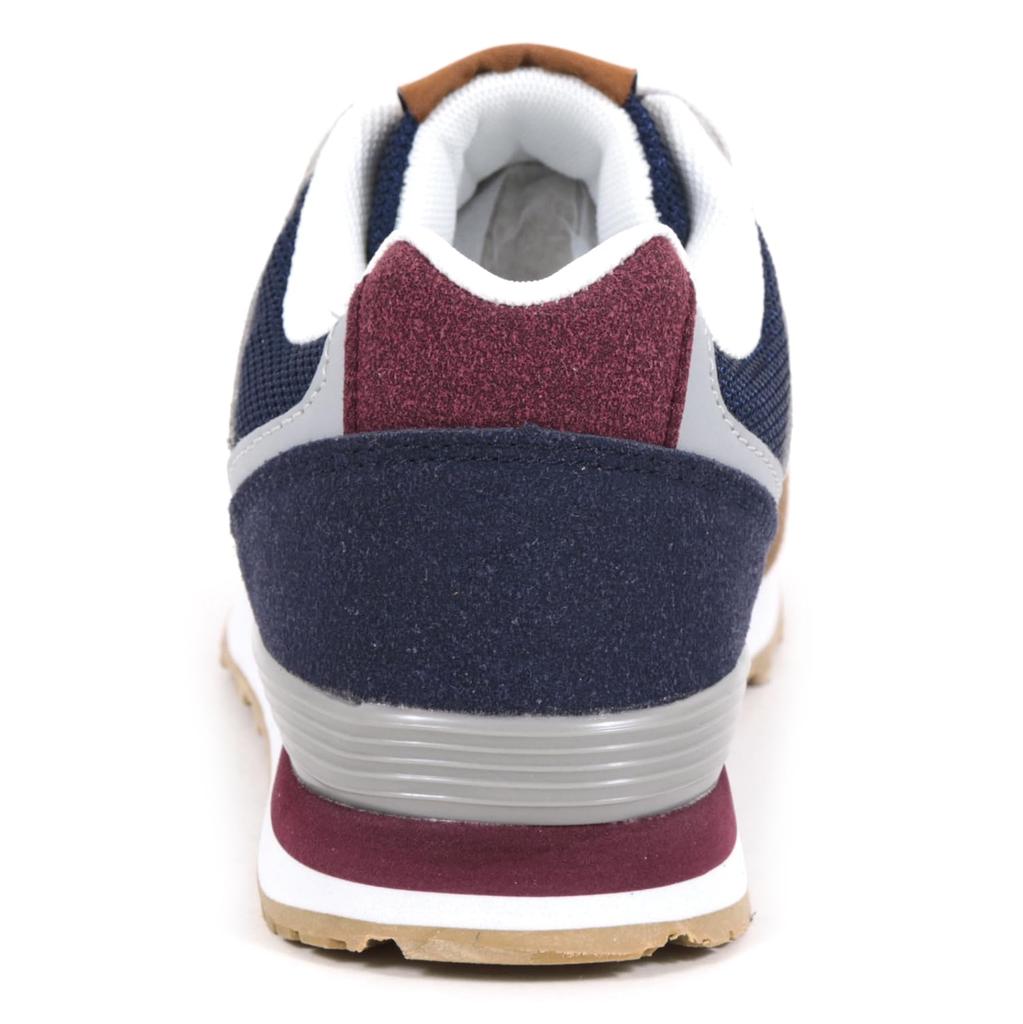Mozu Lightweight Sneakers with a Combination and Brown Size Women's Low-Top Two-Tone Non-Slip Sole, Gray, 24.5cm