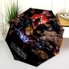 Truth Gate Black Arms Folding Umbrella Durable Portable Sun Umbrella Printing Travel Umbrella
