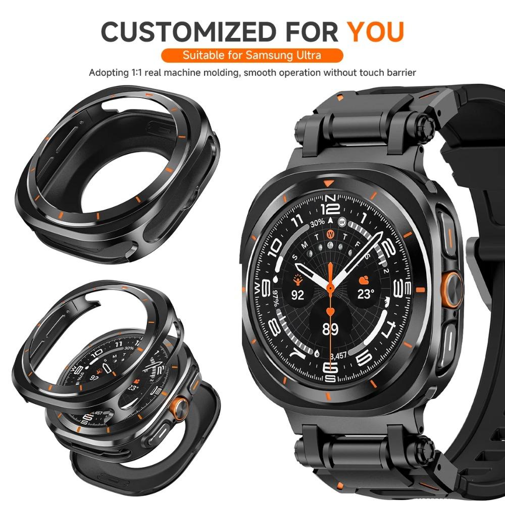 Metal Aluminium Alloy Case For Samsung Galaxy Watch Ultra 2025/2024 47mm Protective Hard Cover for Galaxy Watch 8 44mm 40mm No Glass