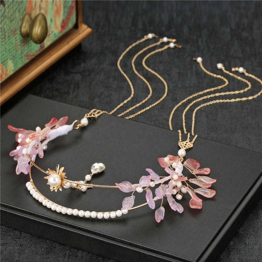 Cosplay Props Princess Long Tassel Wedding Headdress Women Headwear Hanfu Headband Hair Accessories