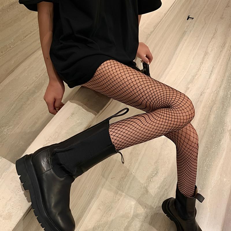 Women Sexy Lingerie Stockings Garter Belt Elastic Stockings Black Fishnet Stocking Thigh Sheer Tights Pantyhose