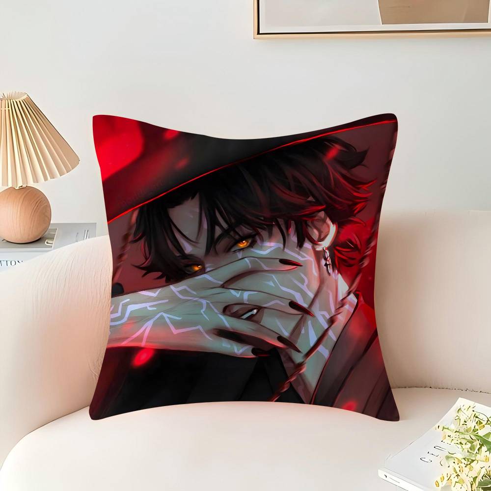 

Джину Кпоп Охотники на демонов Наволочка Дюймы Фермерский декор Домашние наволочки для диванных подушек для украшений 16x16Inch