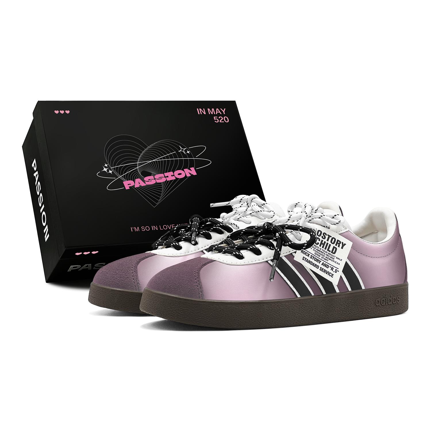 

Adidas Vl Court Classic Spring Renewal, Purple Mist Icing Sugar, Comfortable Lightweight, Trendy Individual Low top JI0497(TeamS3-S-BOX) 38