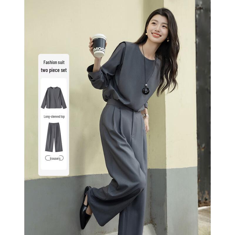 Demana Women s Padded Shoulder Two-Piece Suit Set M