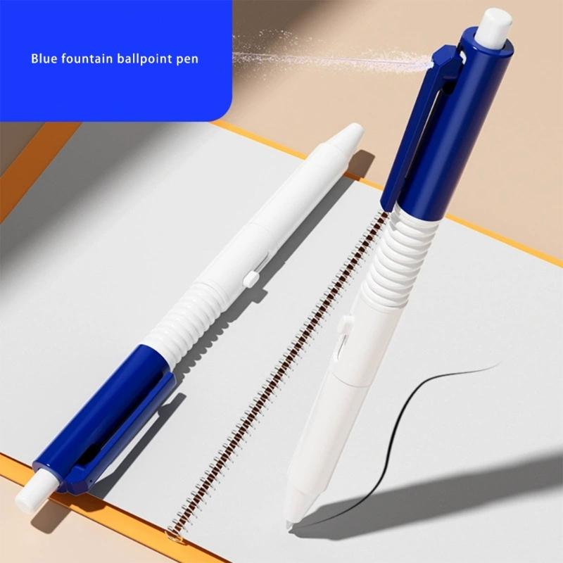 3/6/9pcs Black Ink Ballpoint Pen Squirting Toy Smooth Writing Pen Water Sprays Pen Writable Pen for School Office