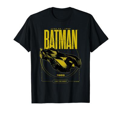 Batman 1989 Batmobile Circle T-Shirt
