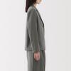 MUJI Tailored Charcoal Size XL Women's Water-Repellent Jacket, BD0ZYA5S, Gray,