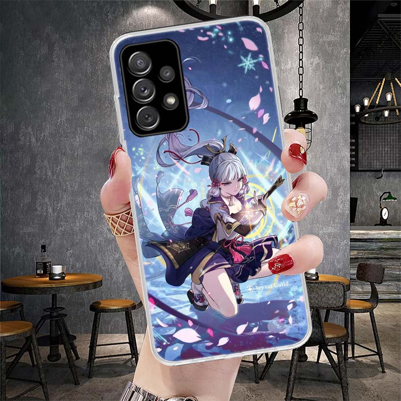 Genshin Impact Kamisato Ayaka Phone Case For Samsung Galaxy A12 A22 A32 A52 A72 A02S A51 A50S A71 A70 A31 A20S Note 20 Ultra S10