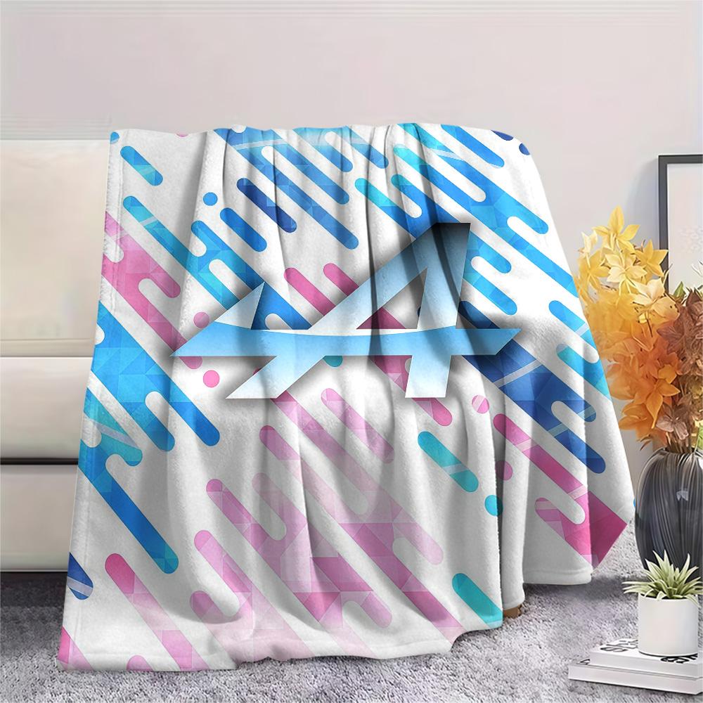 Alpine F1 Team Flannel Blanket, High quality Comfortable for All Seasons, Home Decor, Warmth and Comfort