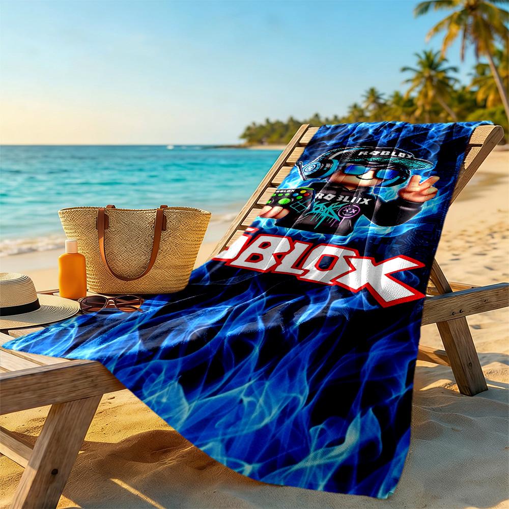 Roblox Beach Towel Quick-Dry Soft Microfiber Comfortable Lightweight