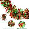 Encrypted Christmas Ribbon 2 Meters Gold Red Green Tinsel Garland Holiday Party Decorations Gift Wrapping Wreath Tree Decor