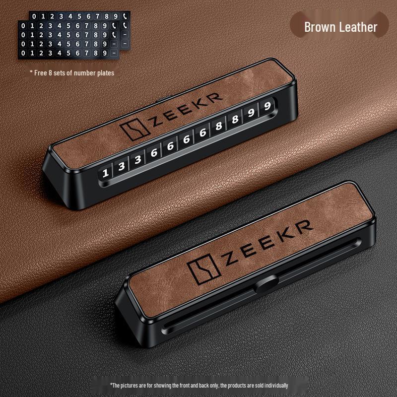 Compatible with Zeekr 007GT/7X/001/009/9X Temporary Parking Number Plate Car Phone Card