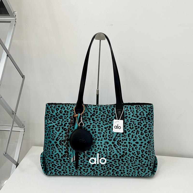 Leopard Print Bag, Women's Large Capacity Temperament Canvas Fashionable Shoulder Bag, Commuting Tote Bag for Work