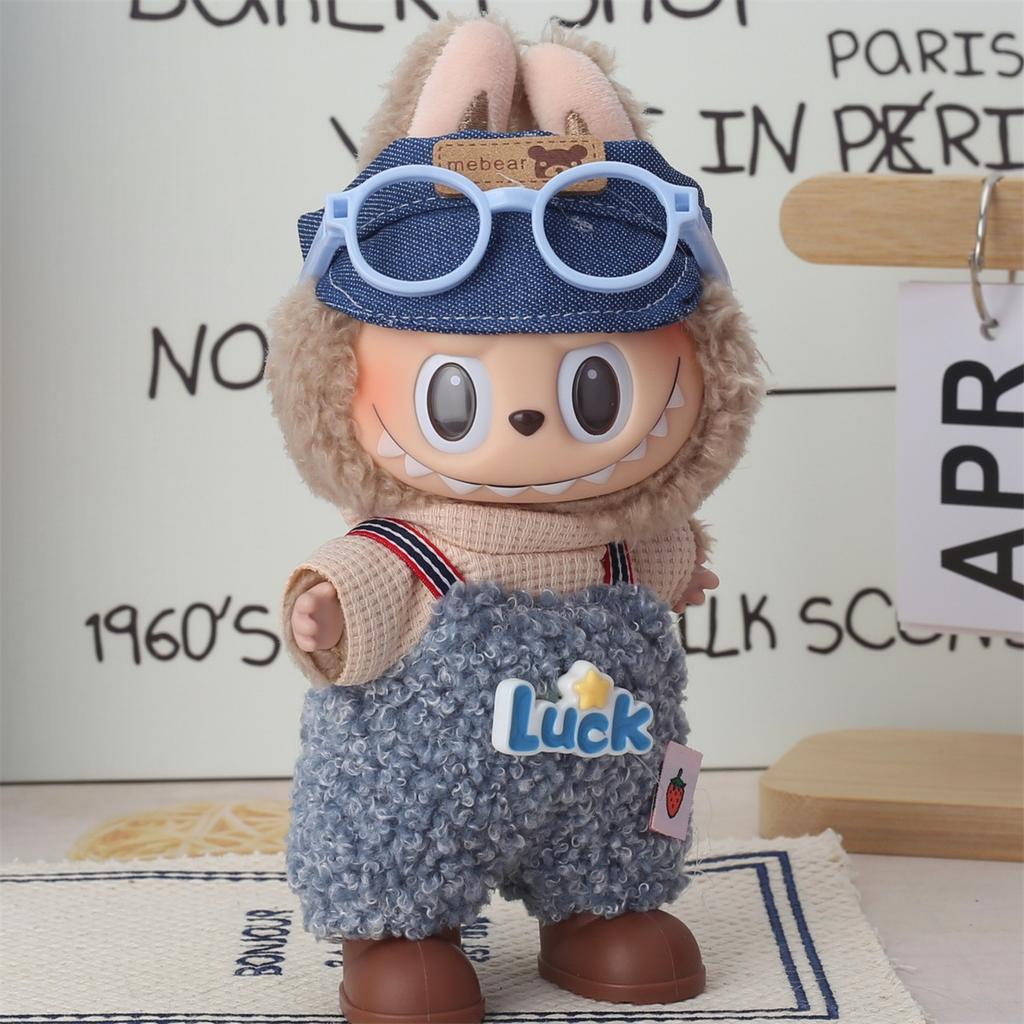 Lapupu 17cm Christmas Doll Clothes: First & Second Gen Sit-Sit Party Sweater