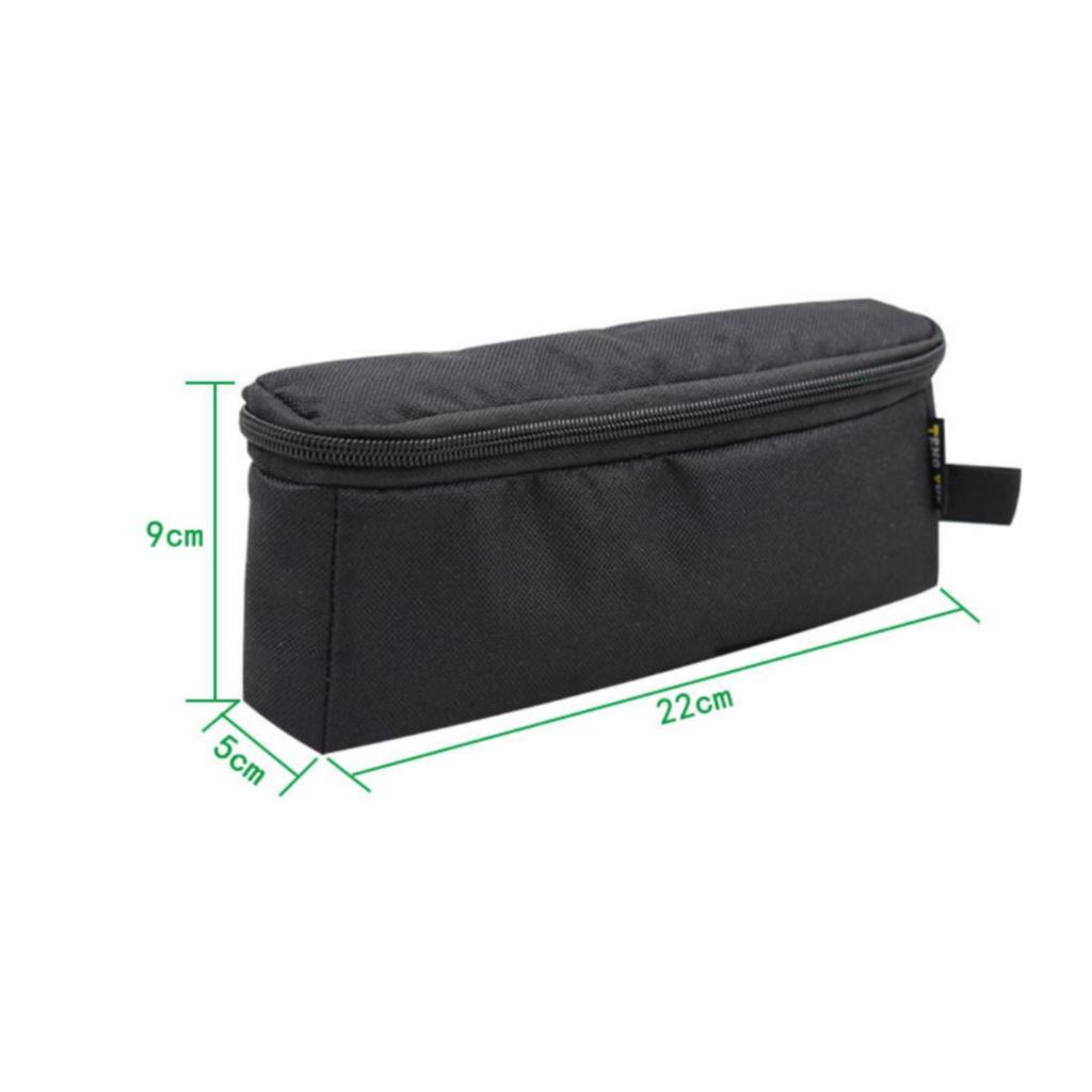 Handheld Storage Bag Oxford Cloth Zippered Side of Strap Zipper Pouch