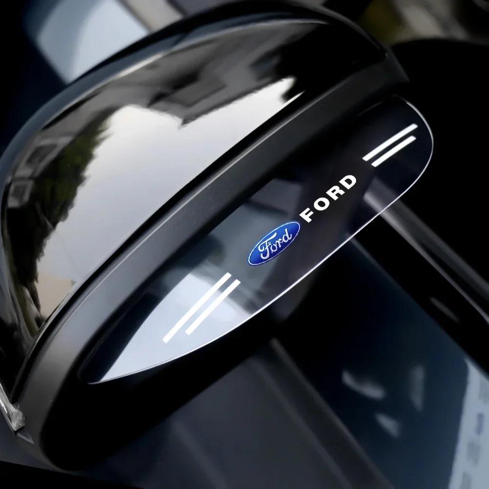Adesivo per Auto 2026 Ford Nuovo 2025 Caldo 2 Pezzi Copri Sopracciglio Pioggia Specchietto Retrovisore Auto Paraspruzzi Laterali Antipioggia Adesivo Per Ford Ranger Foc