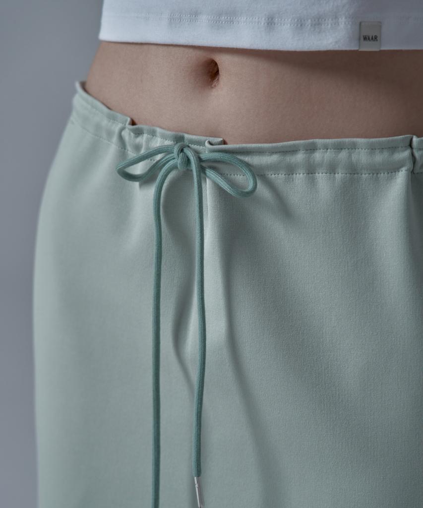 War For Woman Wsk-04 String Banding Long Skirt_Mint