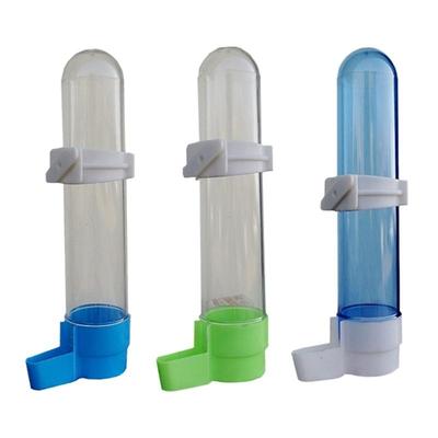 Pet Bird Plastic Auto Feeder Parrot Cockatiel Feeding Water Drinker Cup Bowl Dispenser